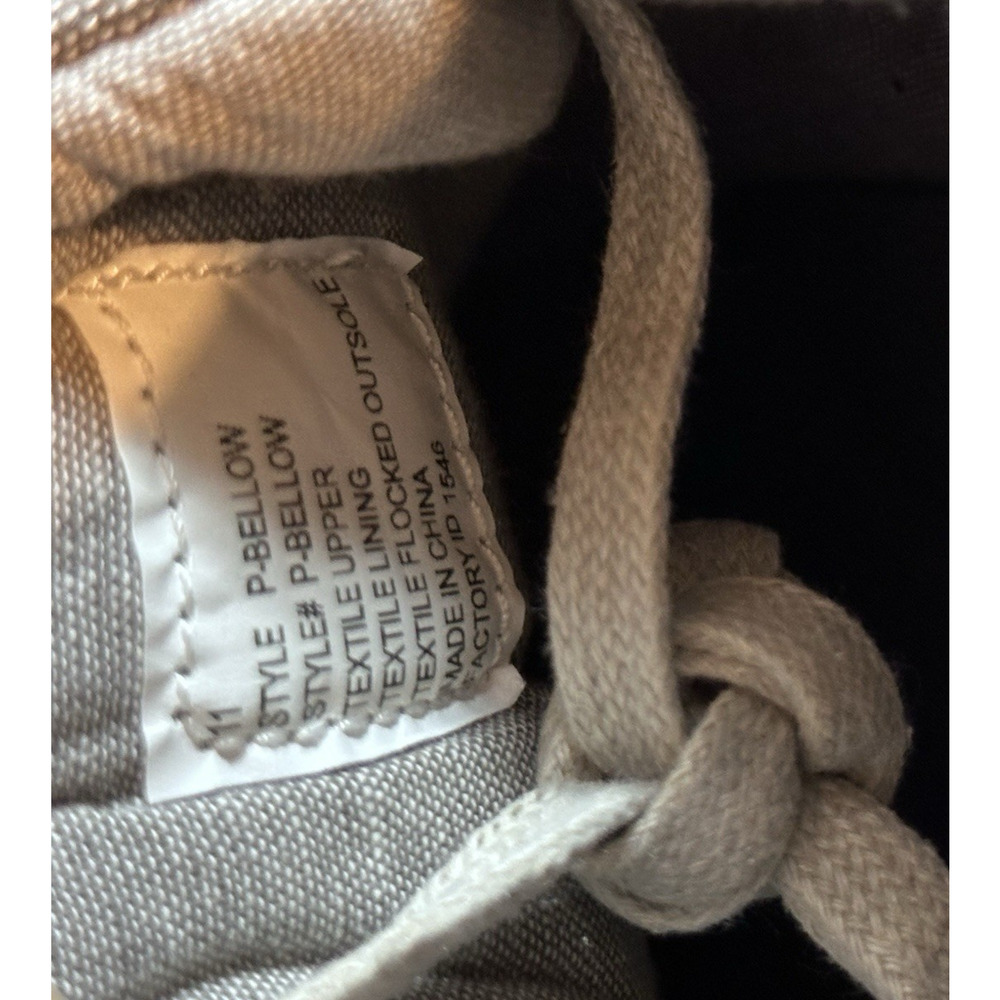 Steve Madden Shoes Men's 11 US Gray Casual Slip On Sneakers Canvas Fabric Work - Picture 8 of 10